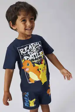 Wehkamp NAME IT MINI Pokemon T-shirt donkerblauw aanbieding
