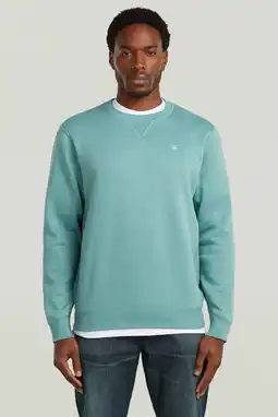 Wehkamp G-STAR sweater turquoise aanbieding