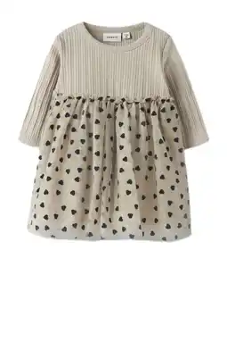 Wehkamp NAME IT BABY korte jurk zand aanbieding