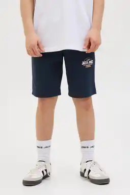 Wehkamp JACK & JONES JUNIOR sweatshort JPSTLOGO met logo marineblauw aanbieding