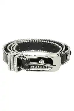 Wehkamp ICHI riem IABENEDICTE met strass zwart aanbieding