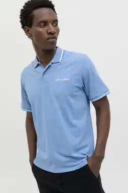 Wehkamp JACK & JONES ORIGINALS regular polo blauw aanbieding