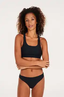 Wehkamp Protest voorgevormde crop bikini PRTEAGER met ribstructuur zwart aanbieding