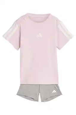 Wehkamp adidas Sportswear T-shirt + short roze/grijs aanbieding