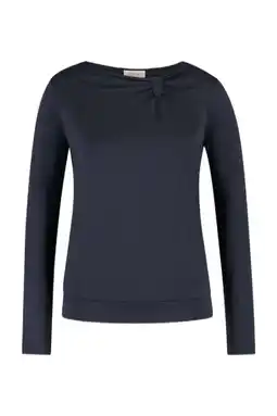 Wehkamp CLAUDIA BY CLAUDIA STRÄTER top donkerblauw gebreid aanbieding