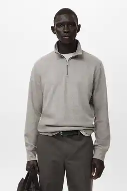 Wehkamp Mango Man sweater grijs aanbieding