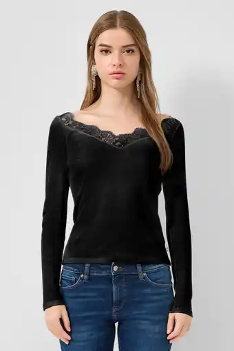 Wehkamp QS top zwart aanbieding