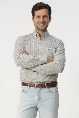Wehkamp Campbell Regular casual overhemd groen aanbieding