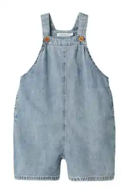 Wehkamp LIL' ATELIER MINI tuinbroek medium blue denim aanbieding