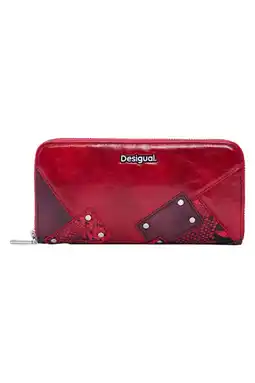 Wehkamp Desigual portemonnee met slangenprint rood aanbieding