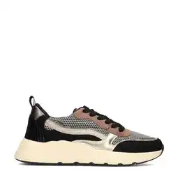 Wehkamp POSH by Poelman Charlie chunky sneakers zwart/bruin aanbieding