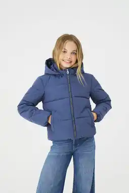 Wehkamp KIDS ONLY GIRL gewatteerde jas blauw aanbieding