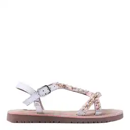 Wehkamp Gioseppo leren sandalen roze/wit aanbieding