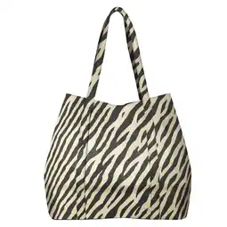 Wehkamp ONLY shopper ONLANNIKA met zebraprint zwart/beige aanbieding