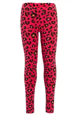 Wehkamp Orange Stars legging met luipaardprint Sara roze aanbieding