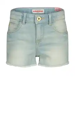 Wehkamp Vingino regular denim short light blue denim aanbieding