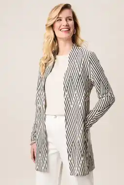 Wehkamp Miss Etam lang vest crème aanbieding