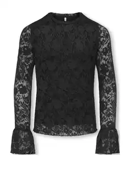 Wehkamp KIDS ONLY GIRL blousetop zwart aanbieding