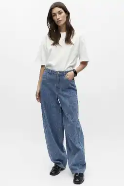 Wehkamp OBJECT barrel jeans medium blue denim aanbieding