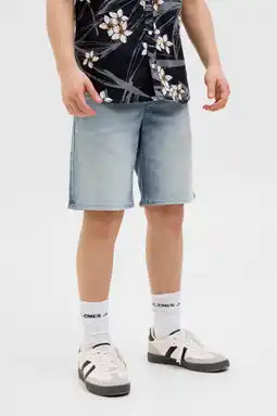 Wehkamp JACK & JONES JUNIOR denim short light blue denim aanbieding