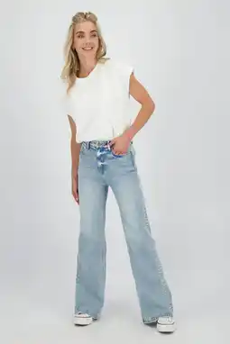 Wehkamp Raizzed wide leg jeans medium blue denim aanbieding