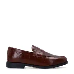 Wehkamp Manfield lakleren loafers donkerrood aanbieding
