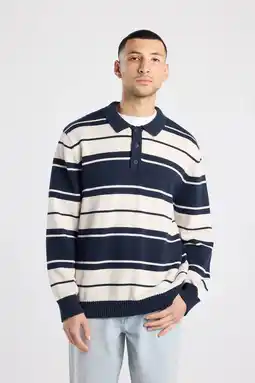 Wehkamp America Today gestreepte sweater blauw aanbieding