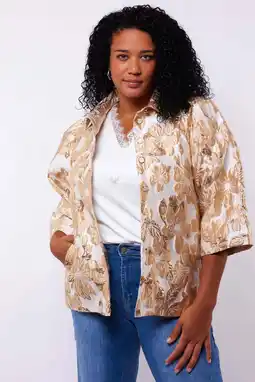 Wehkamp Exxcellent jasje met lurex goud aanbieding