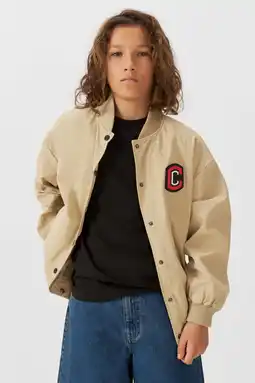 Wehkamp Coolcat jas Jimmy met printopdruk beige aanbieding