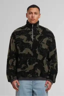 Wehkamp Urban Classics teddy jas donkergroen aanbieding