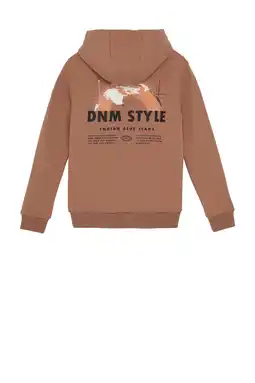 Wehkamp Indian Blue Jeans hoodie met backprint bruin aanbieding