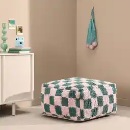 Wehkamp NOUS Living poef Checker aanbieding