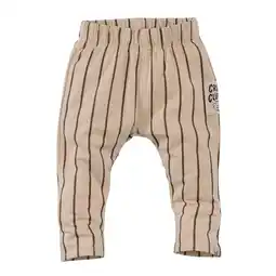 Wehkamp Z8 newborn babybroek Mylo met streepprint beige/bruin aanbieding