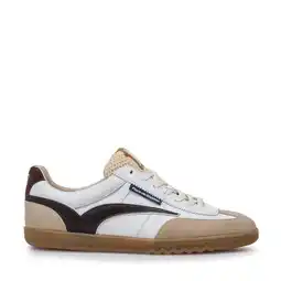 Wehkamp Floris van Bommel De Zaler 01.22 leren sneakers wit/donkerblauw aanbieding