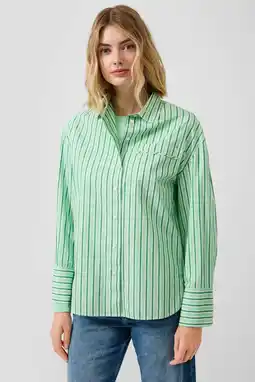 Wehkamp s.Oliver gestreepte blouse groen aanbieding