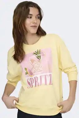 Wehkamp ONLY sweater lichtgeel aanbieding