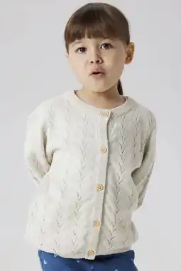 Wehkamp NAME IT MINI vest NMFBANNI ecru melange aanbieding
