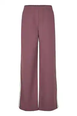 Wehkamp Modström regular highwaist broek aubergine aanbieding