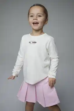 Wehkamp NAME IT MINI longsleeve met backprint wit aanbieding