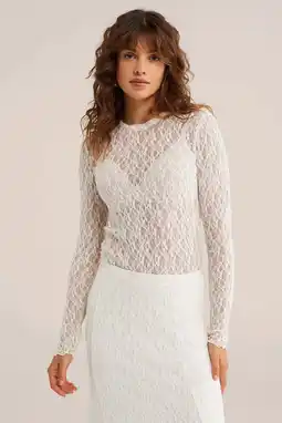 Wehkamp WE Fashion top antiek cremewit aanbieding