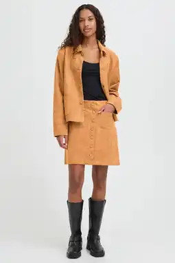 Wehkamp ICHI korte rok cognac aanbieding