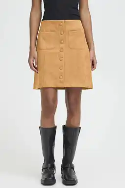 Wehkamp ICHI korte rok cognac aanbieding