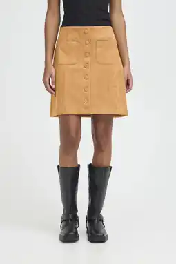 Wehkamp ICHI korte rok cognac aanbieding