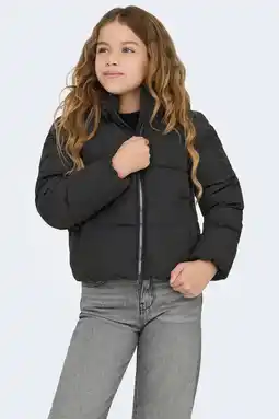 Wehkamp KIDS ONLY GIRL gewatteerde winterjas KOGDOLLY zwart aanbieding