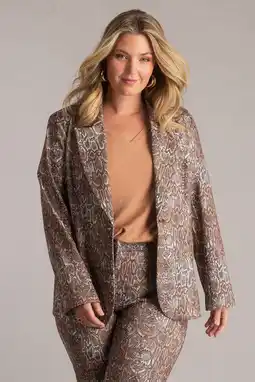 Wehkamp Yest Curve regular blazer bruin aanbieding