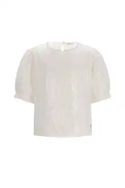 Wehkamp Like Flo blousetop ecru met pailletten aanbieding