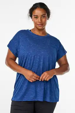 Wehkamp ACTIVE By Zizzi Plus Size sport T-shirt donkerblauw aanbieding