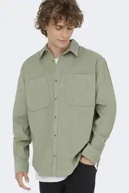 Wehkamp ONLY & SONS overshirt ONSALP groen aanbieding