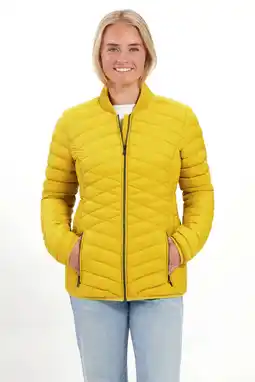 Wehkamp Kjelvik jas Izzy okergeel aanbieding