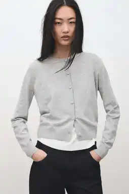 Wehkamp Mango gebreid vest lichtgrijs aanbieding